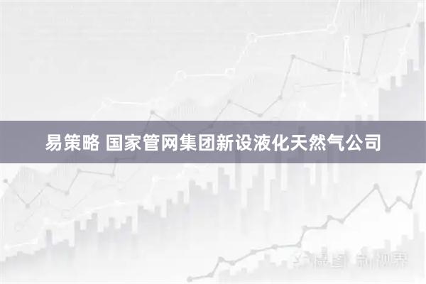 易策略 国家管网集团新设液化天然气公司